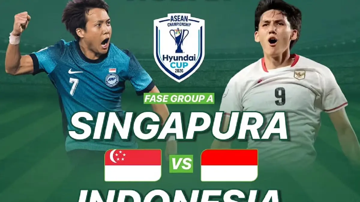 Timnas Indonesia dan Singapura akan memperebutkan tiga poin krusial di Stadion Jalan Besar pada matchday pemungkas penyisihan Grup A Piala AFF 2026, Jumat (7/8/2026) malam WIB. (Sumber: Instagram @makoteacafedanbiliard)