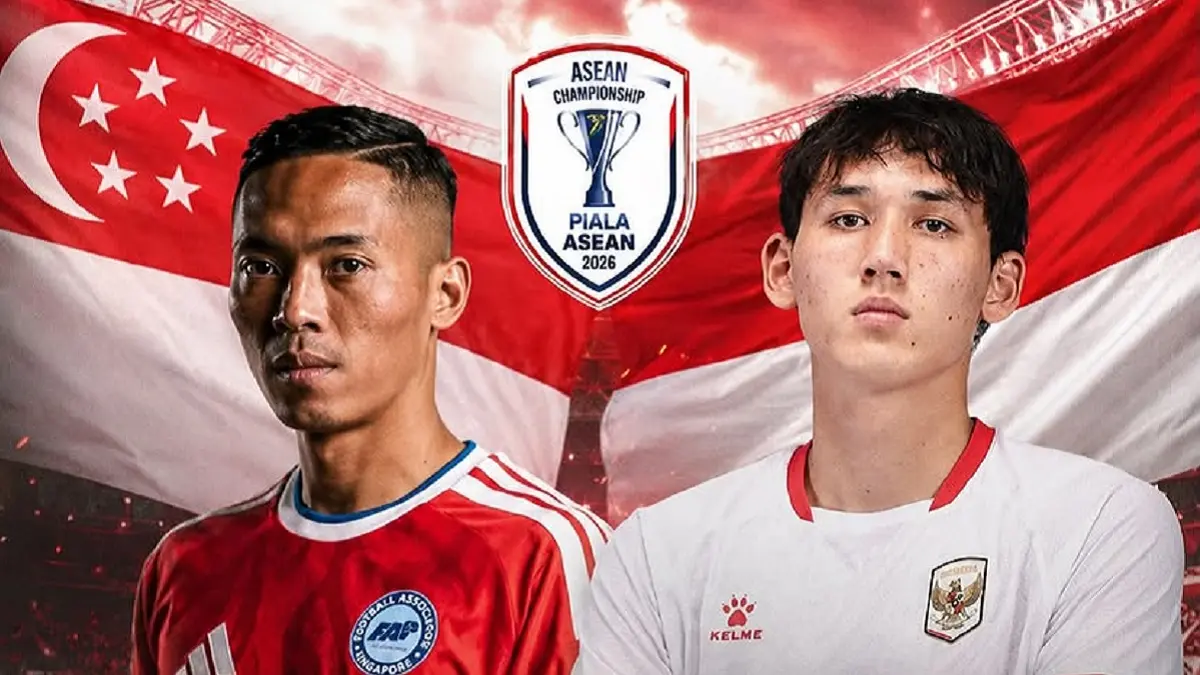 Timnas Indonesia dijadwalkan menghadapi Singapura di Stadion Jalan Besar pada matchday terakhir penyisihan Grup A Piala AFF 2026, Jumat (7/8/2026) malam WIB. (Sumber: Instagram @officialwowfakta)