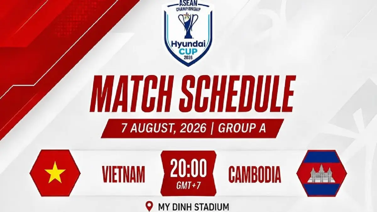 Timnas Vietnam dan Kamboja akan beradu kekuatan dan taktik di Stadion Nasional Mỹ Đình, Hanoi pada laga pemungkas penyisihan Grup A Piala AFF 2026, Jumat (7/8/2026) malam WIB. (Sumber: Instagram @theaseanfootball)