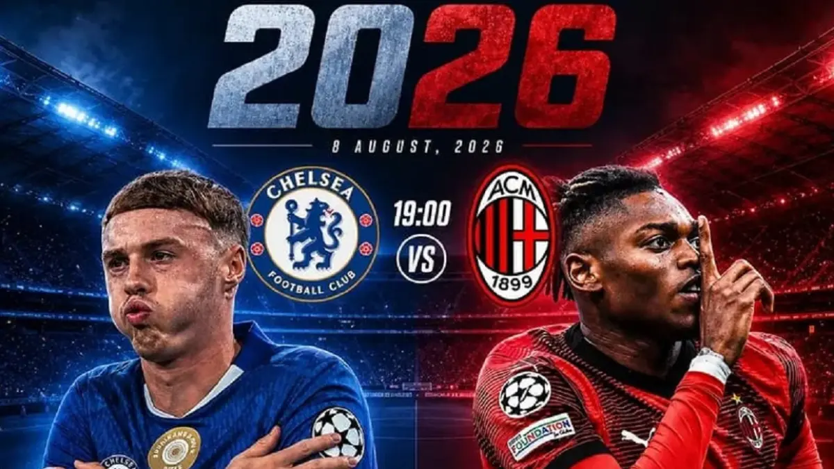 Chelsea dan AC Milan akan melakoni laga uji coba pra-musim 2026 yang digelar di Stadion Madya Gelora Bung Karno, Jakarta, Sabtu (8/8/2026) malam WIB. (Sumber: Instagram @sorongtop_real)