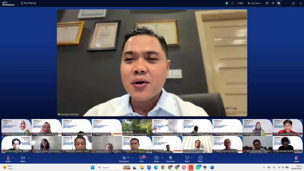 Webinar dihadiri Kadisdik Kalteng M Reza Prabowo.