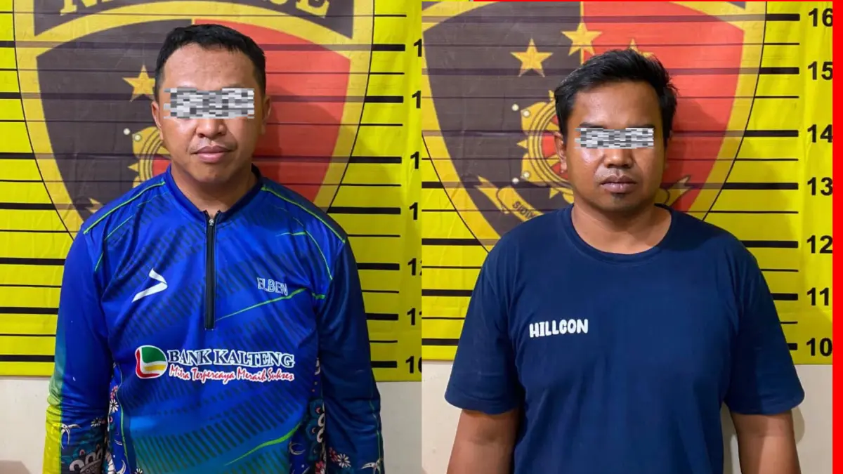 2 orang pengangkut BBM ilegal ditangkap Polres Barito Utara.(Humas)
