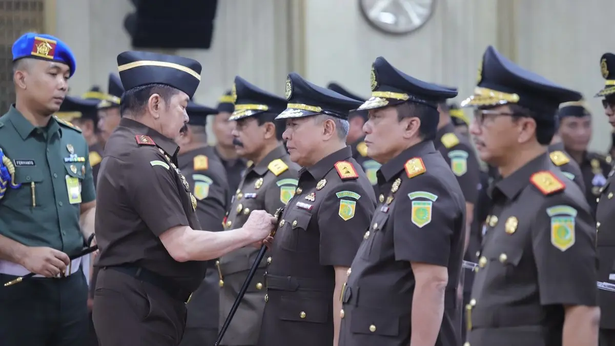Jaksa Agung ST Burhanuddin lantik 34 Pejabat Eselon II.(Kejagung)