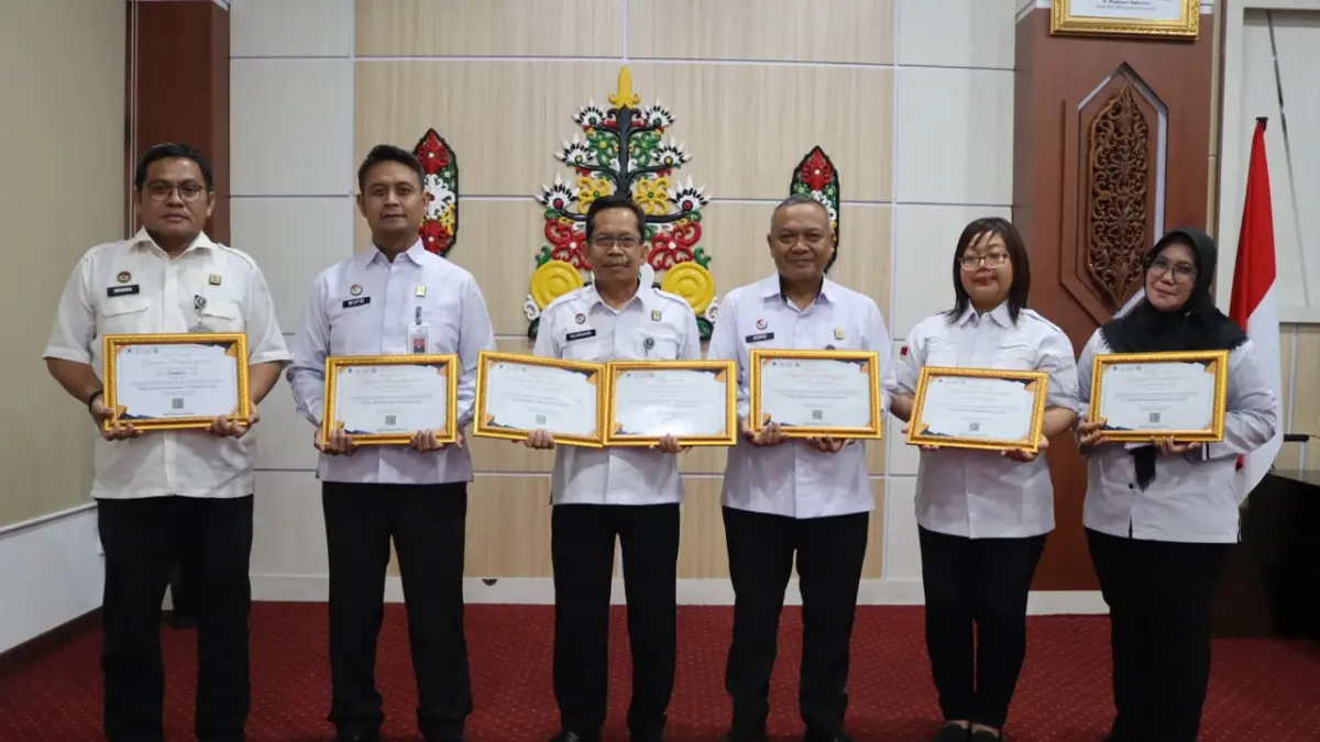 6 DIPA Kanwil Kementerian Hukum Kalimantan Tengah raih IKPA sempurna.(Humas)