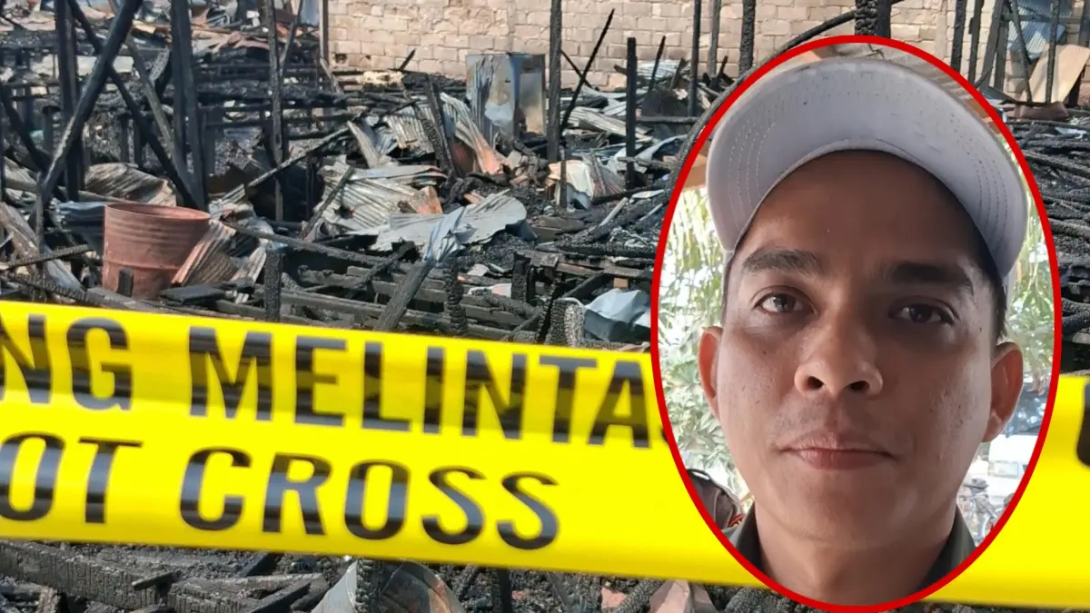 Prima, Ketua RT menjelaskan soal posko bantuan.(Agus Pramono/kaltengpos.jawapos.com)