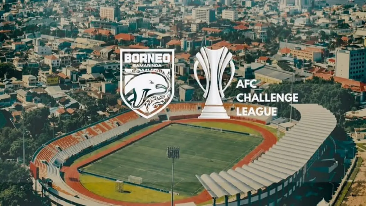 Konfederasi Sepak Bola Asia (AFC) resmi menunjuk Borneo FC sebagai tuan rumah AFC Challenge League 2026/2027, sebagaimana yang diumumkan pada Jumat (14/8/2026). (Sumber: Instagram @borneofcnews dan rx.ralex)
