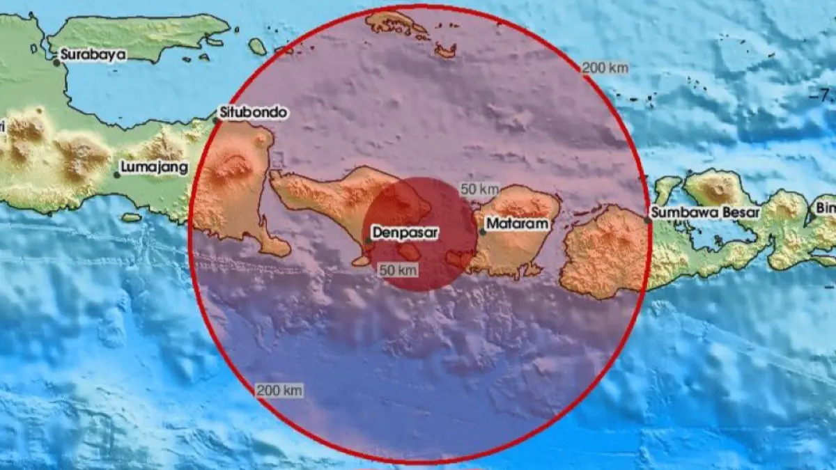 Gempa NTT menelan korban jiwa.(BMKG)