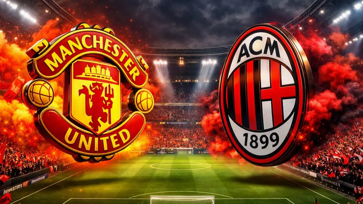 Manchester United dijadwalkan menghadapi AC Milan di Tarczyński Arena, Wrocław, Polandia dalam laga uji coba pramusim bertajuk Club Friendly Match, Sabtu (15/8/2026) malam WIB. (Sumber: beinsports.com)   