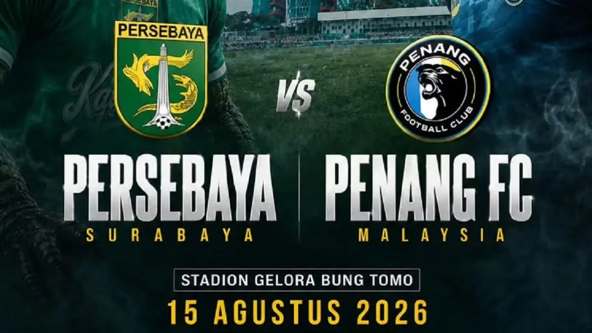 Persebaya Surabaya akan menghadapi Penang FC dalam laga uji coba yang digelar di Stadion Gelora Bung Tomo (GBT), Surabaya, Sabtu (15/8/2026). (Sumber: Instagram @ezza.19_27)