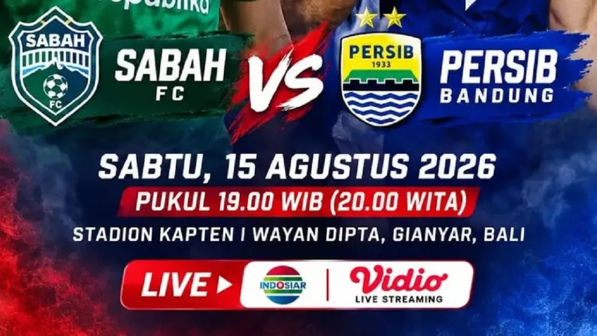 Sabah FC akan menjajal kekuatan Persib Bandung Stadion I Wayan Dipta, Gianyar, Bali dalam laga lanjutan Dewata Challenge Series 2026, Sabtu (18/8/2026) malam WIB. (Sumber: Instagram @officialwowfakta)