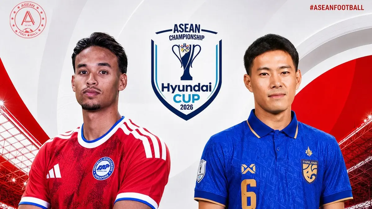 Timnas Singapura dijadwalkan Thailand di Jalan Besar Stadium, Singapura pada leg pertama semifinal Piala AFF 2026, Sabtu (18/8/2026) malam WIB. (Sumber: Instagram @theaseanfootball)