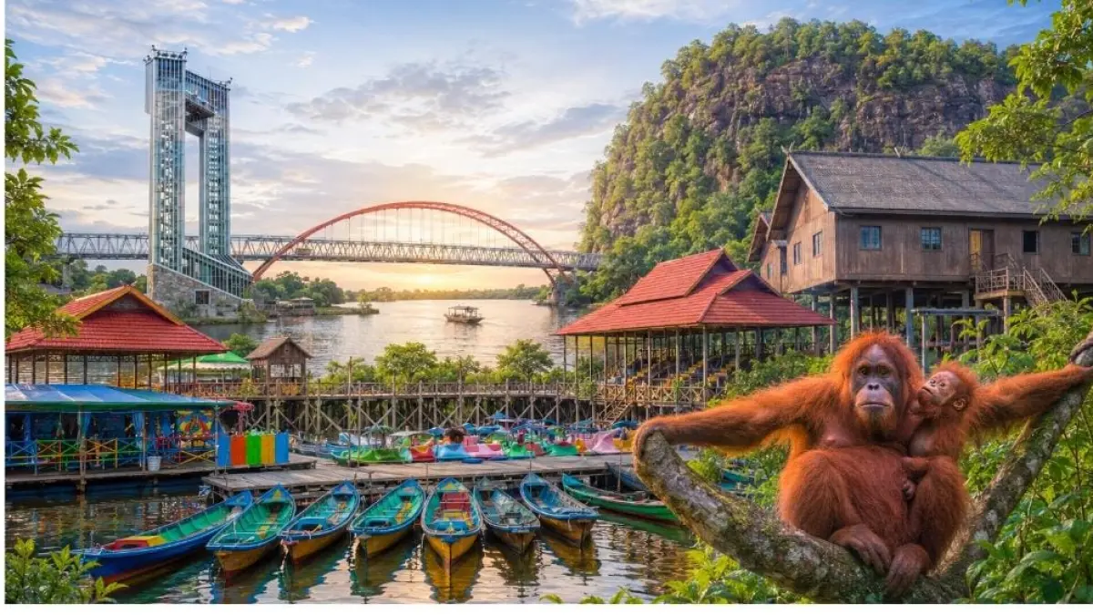 Wisata di Kalteng. (Ilustrasi Ai)
