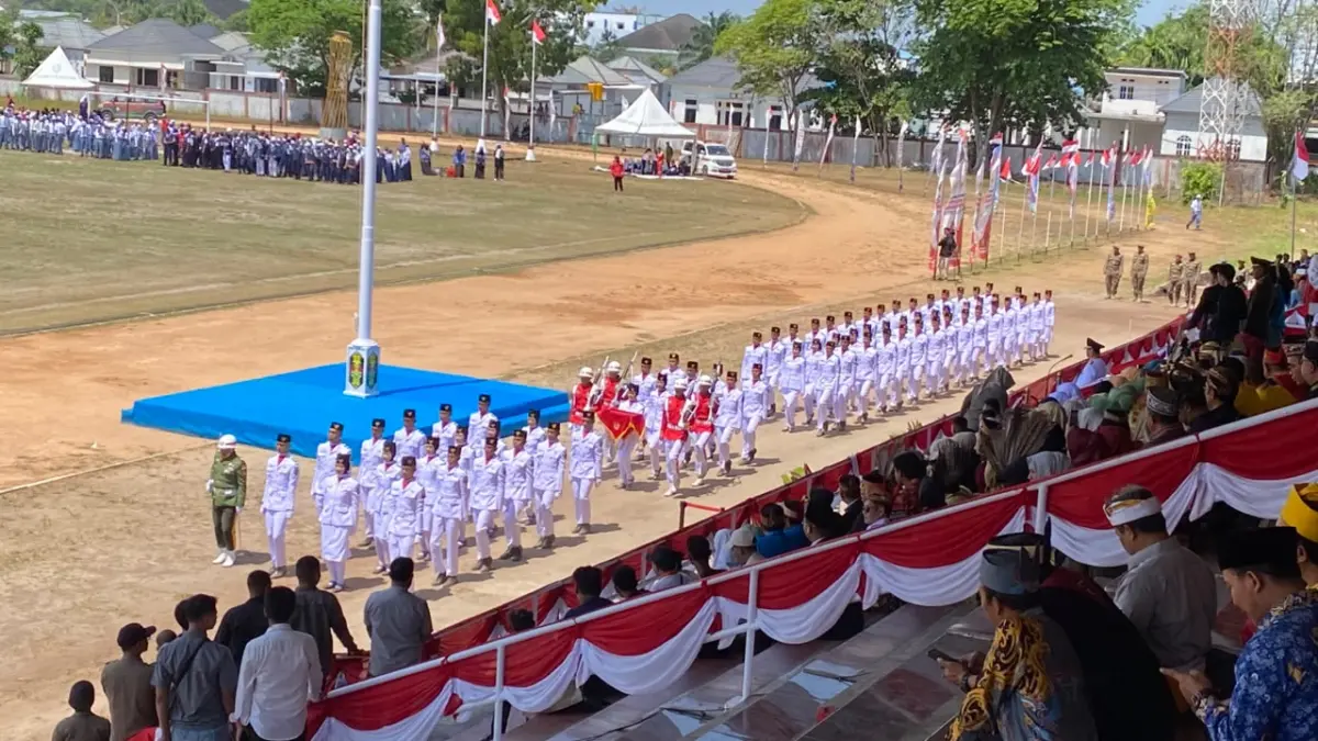 Upacara HUT Ke 81 RI di Sampit.(Miftah/kaltengpos.jawapos.com)