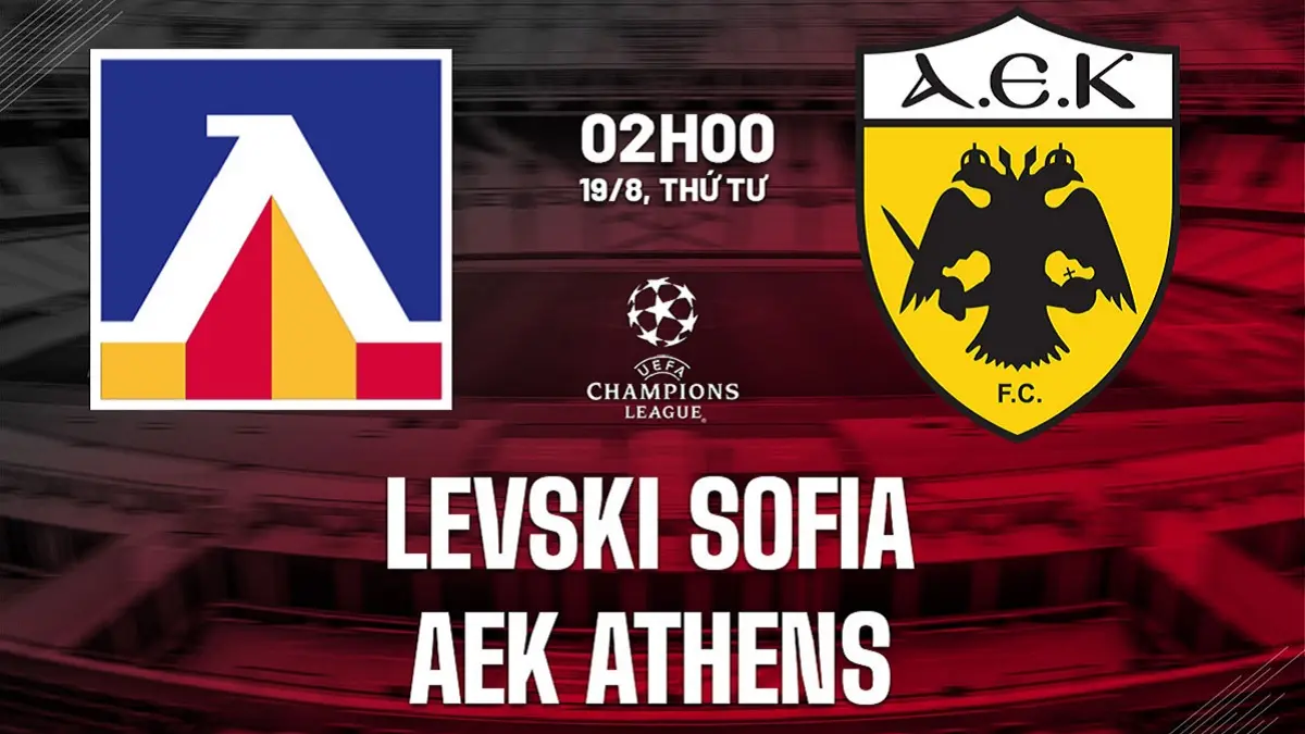 Levski Sofia dijadwalkan menghadapi AEK Athens di Stadion Georgi Asparuhov, Sofia, Bulgaria pada playoff Liga Champions 2026/2027, Rabu (19/8/2026) dini hari WIB. (Sumber: bongda24h.vn)
