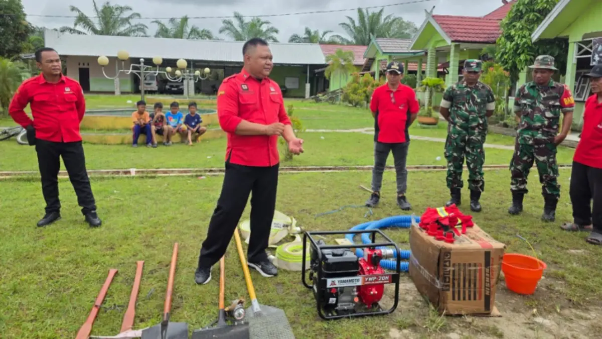 Persiapan sarpras jika ada karhutla di sekitar desa dan kebun.(Dok Pribadi)