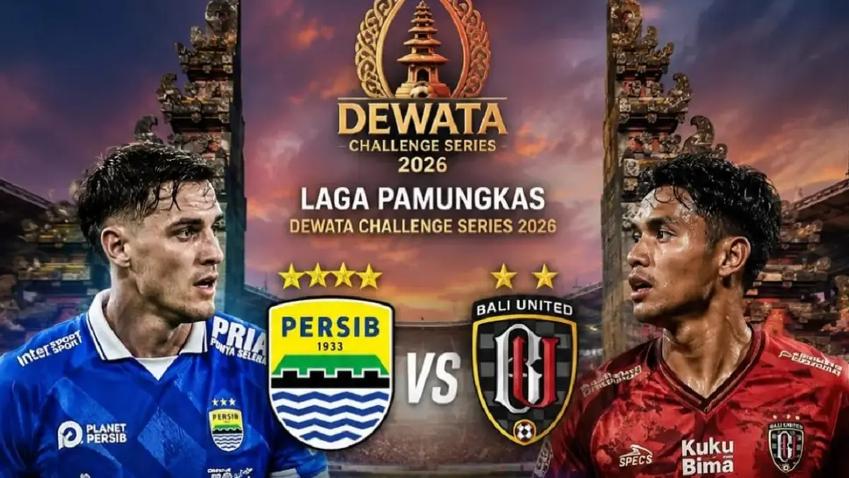 Persib Bandung dan Bali United akan saling menjajal kekuatan di Stadion Kapten I Wayan Dipta, Gianyar, Bali dalam laga uji coba pramusim bertajuk Dewata Challenge Series 2026, Selasa (18/8/2026). (Sumber: Instagram @officialwowfakta)