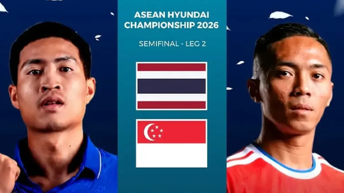 Timnas Thailand dan Singapura akan saling beradu kekuatan dan taktik di Rajamangala National Stadium, Bangkok pada leg kedua semifinal Piala AFF 2026, Selasa (18/8/2026) malam WIB. (Sumber: Instagram @garudafansbook_)