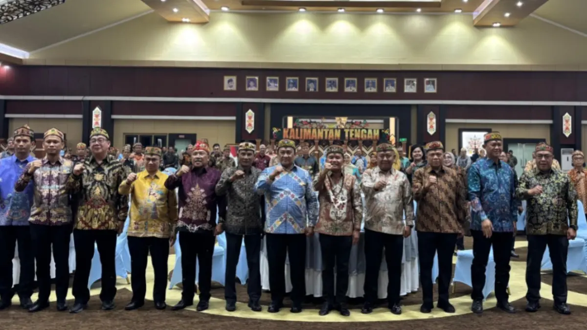 Gubernur Agustiar Sabran bersama Forkopimda pada acara ramah tamah dan perkenalan Kajati Kalteng yang baru.(Rifqi/Kalteng Pos)