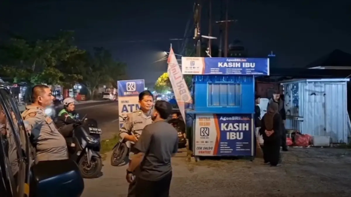 Kios BRI Link Setadji dirampok.(Facebook)