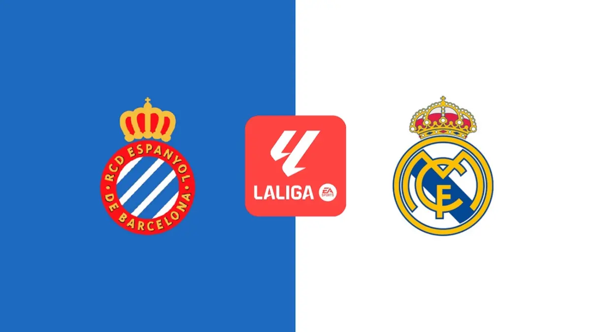 Espanyol dijadwalkan menjamu Real Madrid pada pekan ke-2 La Liga 2026/2027 yang digelar di RCDE Stadium, Minggu (23/8/2026) dini hari WIB. (Sumber: dazn.com)