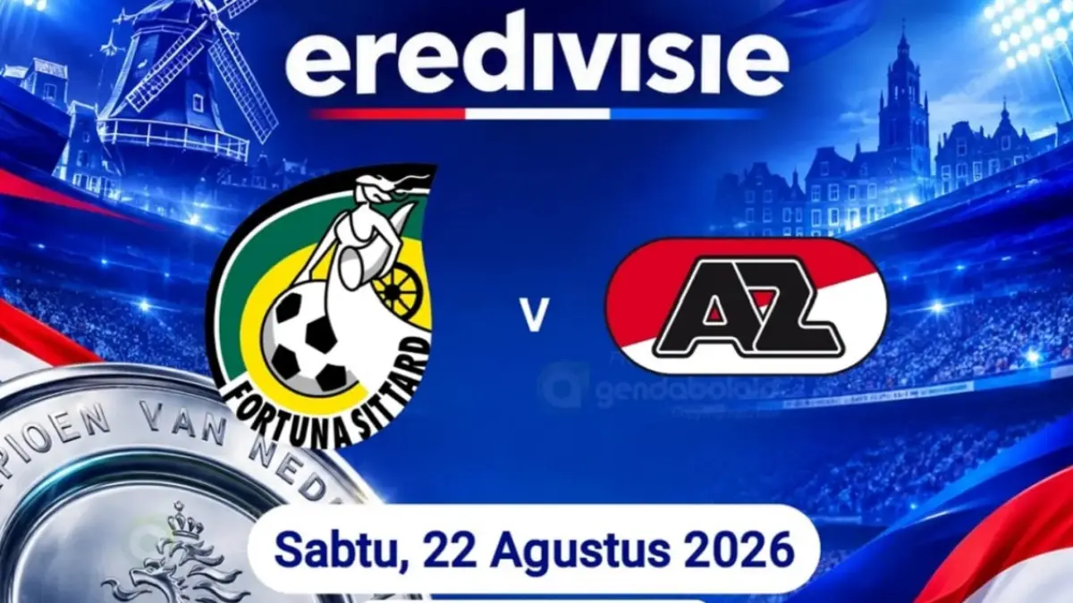 Fortuna Sittard dijadwalkan menghadapi AZ Alkmaar pada pekan ke-3 Eredivisie 2026/2027 di Stadion Fortuna Sittard, Sabtu (22/8/2026) malam WIB. (Sumber: Instagram @agendabolaid)