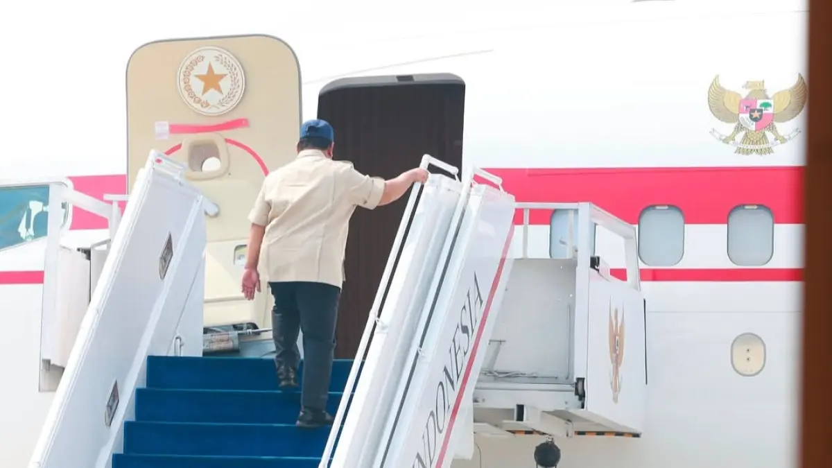 Presiden Prabowo bersiap terbang ke Kalimantan cek karhutla.(Instagram)