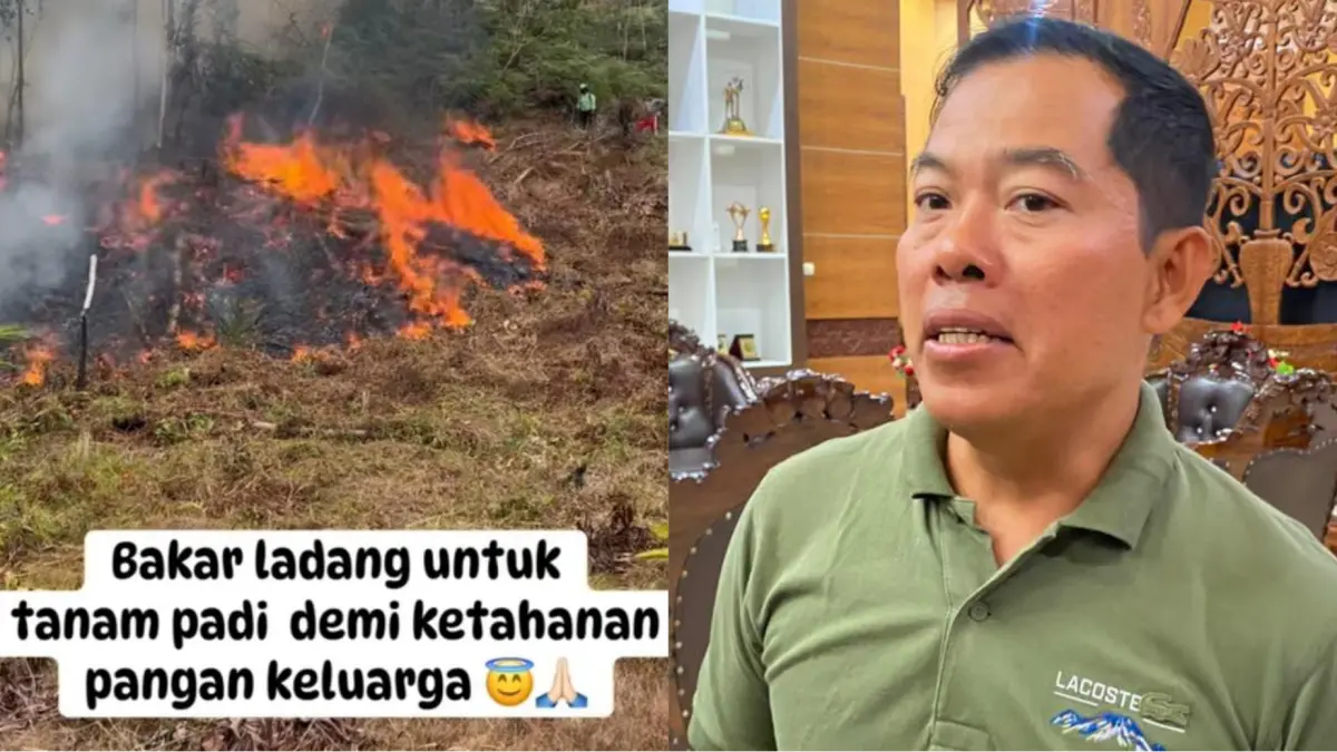 Ketua Harian DAD Kotim, Gahara soal buka lahan dengan cara dibakar.(FB/Gahara)