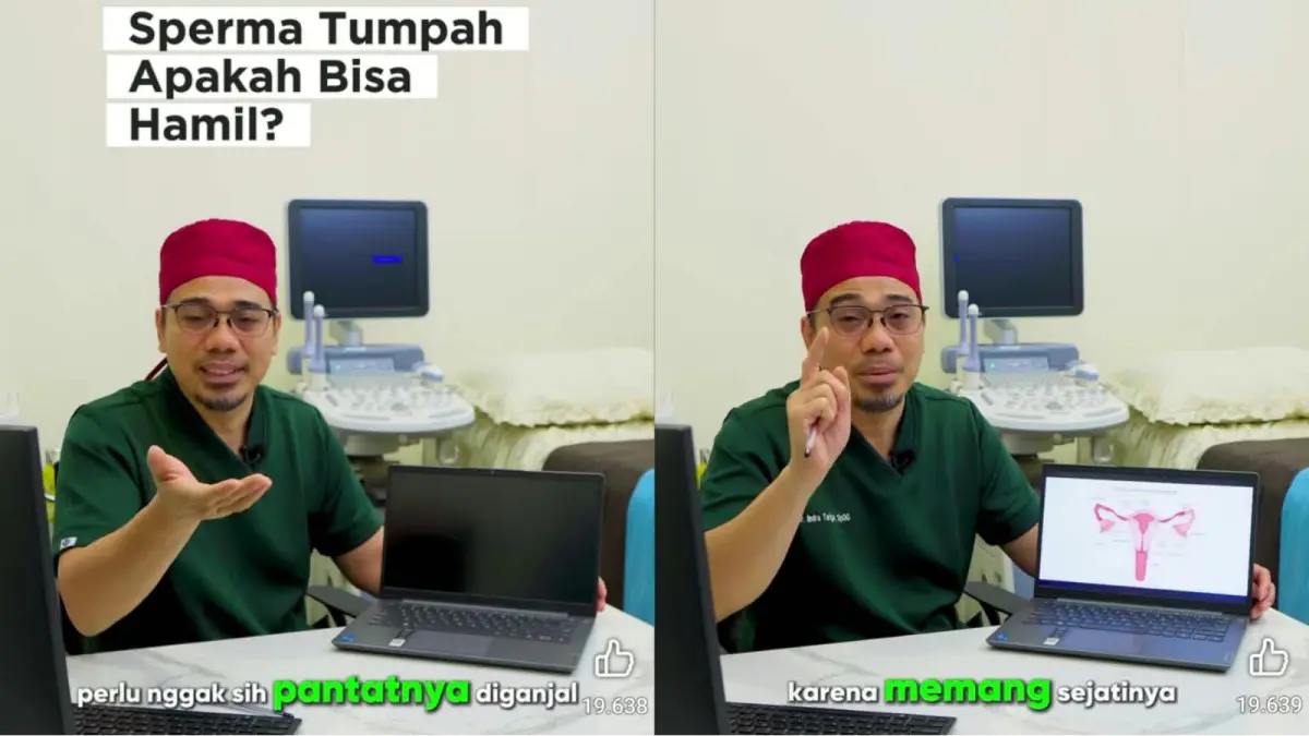 dr Indra Tarigan soal pertanyaan sperma tumpah apakah bisa membuat hamil.(Facebook)