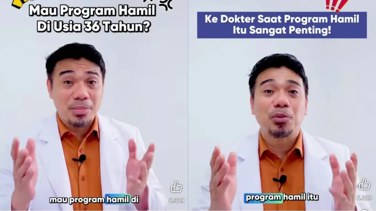 dr Indra Tarigan soal program hamil di usia 36 tahun.(Facebook)
