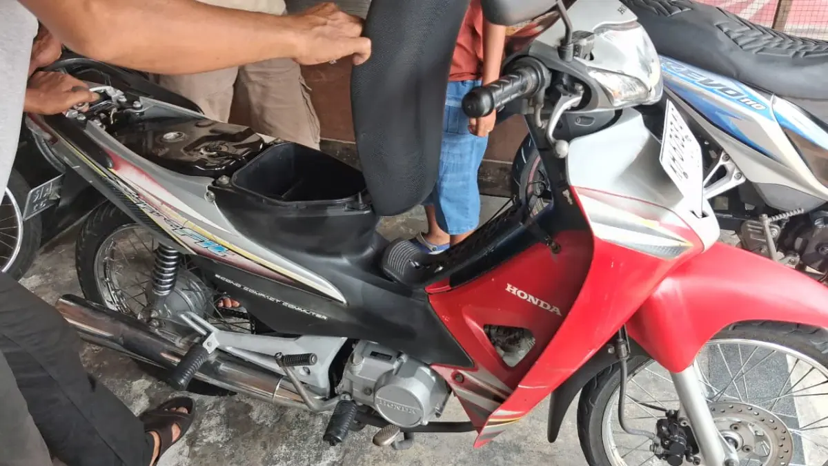 Honda Supra Fit bekas di Palangka Raya.(Agus Pramono/kaltengpos.jawapos.com)

