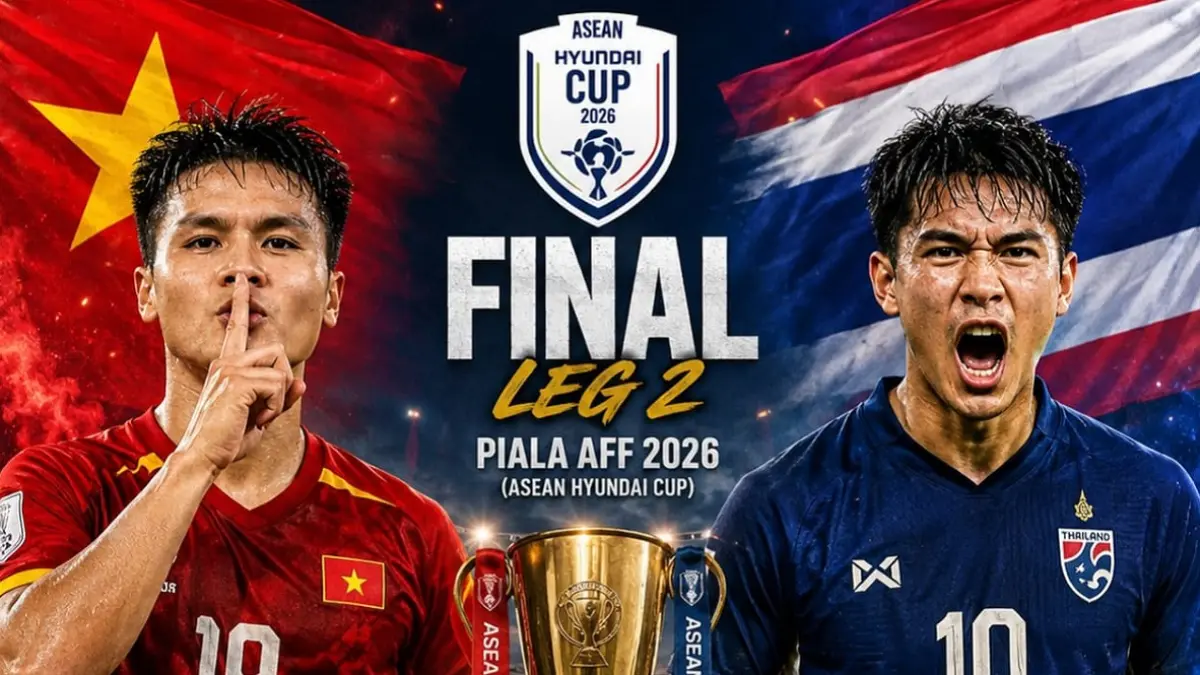 Timnas Vietnam bersiap menjamu Thailand pada leg kedua final Piala AFF 2026 yang akan digelar di Stadion Nasional My Dinh, Rabu (26/8/2026) malam WIB. (Sumber: Instagram @officialwowfakta)