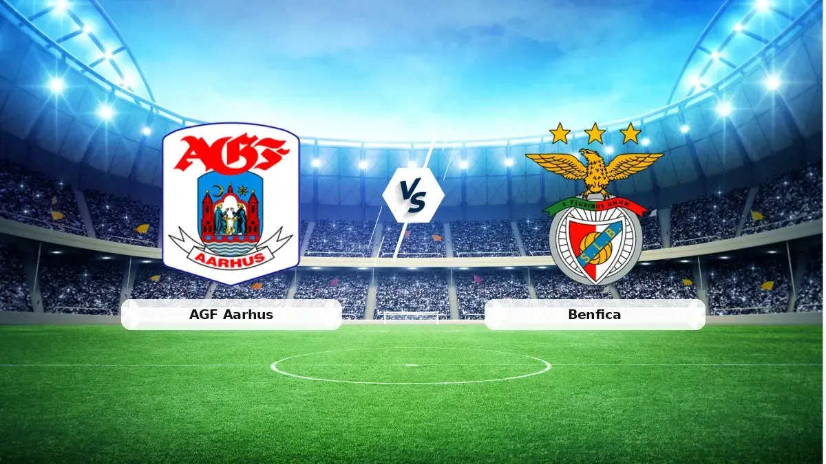 AGF Aarhus bersiap menghadapi Benfica di Stadion Cepheus Park Renders dalam lanjutan playoff Liga Europa UEFA 2026/2027, Jumat (28/8/2026) dini hari WIB. (Sumber: mynet.com)