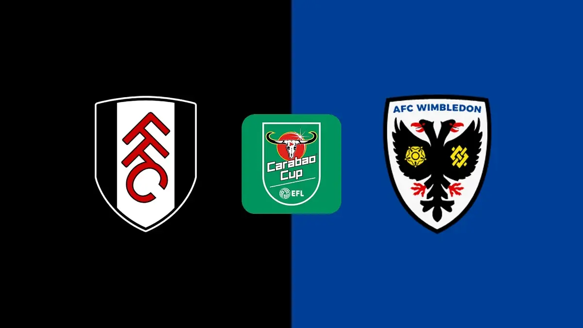 Fulham FC dijadwalkan menjamu AFC Wimbledon di Stadion Craven Cottage pada putaran kedua Carabao Cup 2026/2027, Jumat (28/8/2026) dini hari WIB. (Sumber: dazn.com)