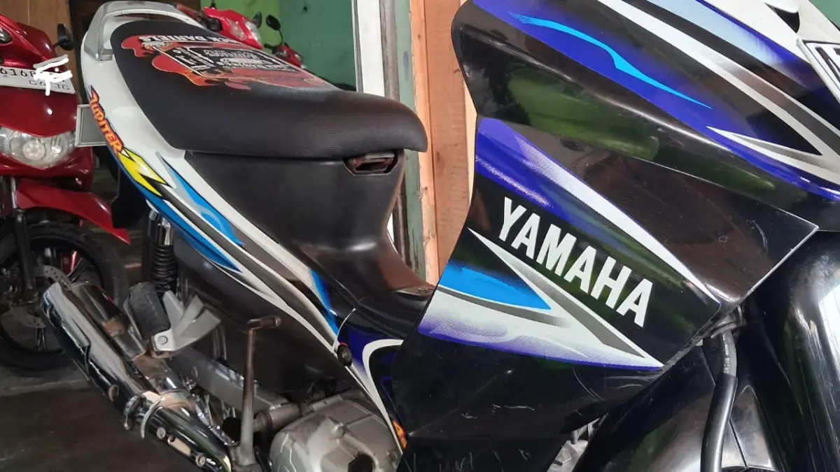 Jupiter Z bekas keluaran tahun 2006 yang dijual di Syahrul Motor.(Agus Pramono/kaltengpos.jawapos.com)