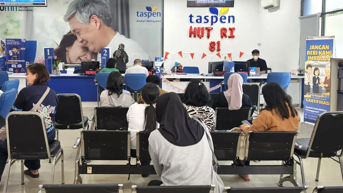 PELAYANAN: Ruang layanan PT TASPEN (Persero) KC Palangka Raya. TASPEN PALANGKA RAYA
