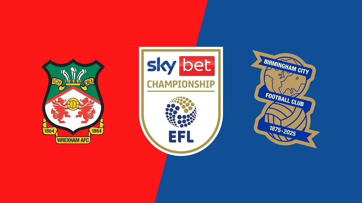 Wrexham dijadwalkan menghadapi Birmingham City di Stadion Racecourse Ground pada pekan ketiga EFL Champioship 2026/2027, Sabtu (29/8/2026) dini hari WIB. (Sumber: paramountplus.com)