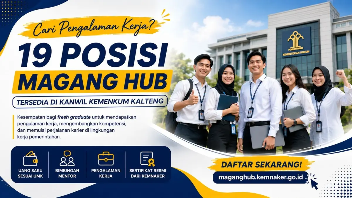 MagangHub di Kanwil Kemenkum Kalteng.
