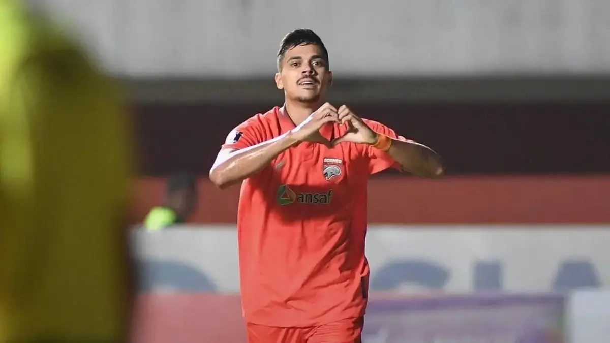 Eks penyerang Borneo FC asal Brasil, Matheus Pato, dilirik Dewa United untuk direkrut pada bursa transfer musim panas ini usai berstatus bebas transfer. (Sumber: Dok. Borneo FC Samarinda)