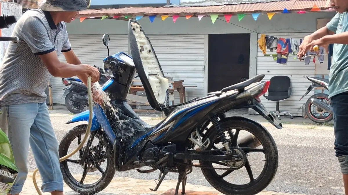 Honda Revo tahun 2013 di Palangka Raya.(Agus Pramono/kaltengpos.jawapos.com)