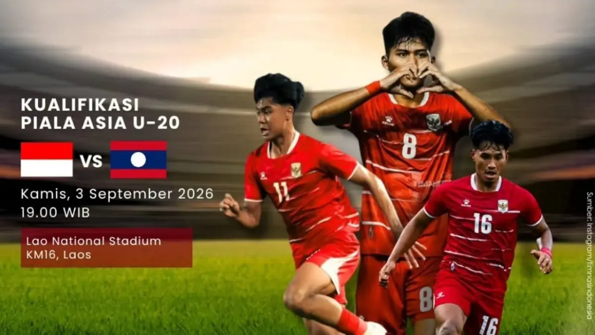 Prediksi line-up Timnas Indonesia U-20 vs Laos di Kualifikasi Piala Asia U-20 2027. Welber Jardim diprediksi starter, Arkhan Kaka jadi tumpuan lini depan. (Sumber: Instagram @thephraseid)