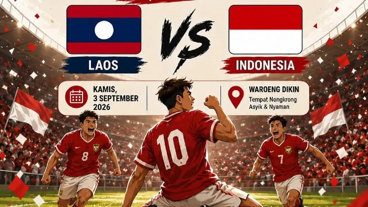 Timnas Laos U-20 akan menjajal kekuatan Timnas Indonesia U-20 di Stadion Nasional Laos, Vientiane pada matchday kedua Grup H kualifikasi Piala Asia U-20 2027, Kamis (3/9/2026) malam WIB. (Sumber: Instagram @waroeng_dikin)