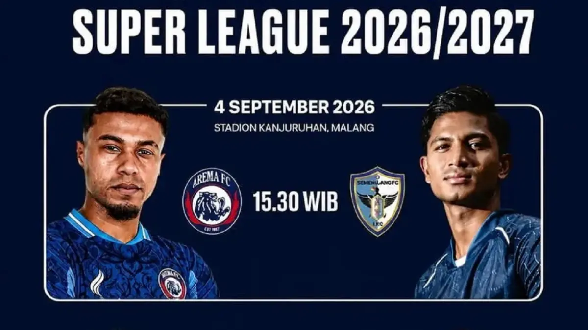 Arema FC dan Isenmulang Kalteng FC akan bertarung memperebutkan poin perdana di Stadion Kanjuruhan, Malang pada pekan pembuka BRI Super League 2026/2027, Jumat (4/9/2026) sore WIB. (Sumber: Instagram @pedulipessel)