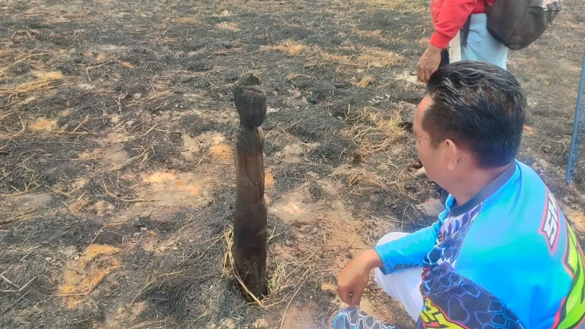 Sapundu di lahan kosong kawasan Jalan Haji Usup.(Warga)