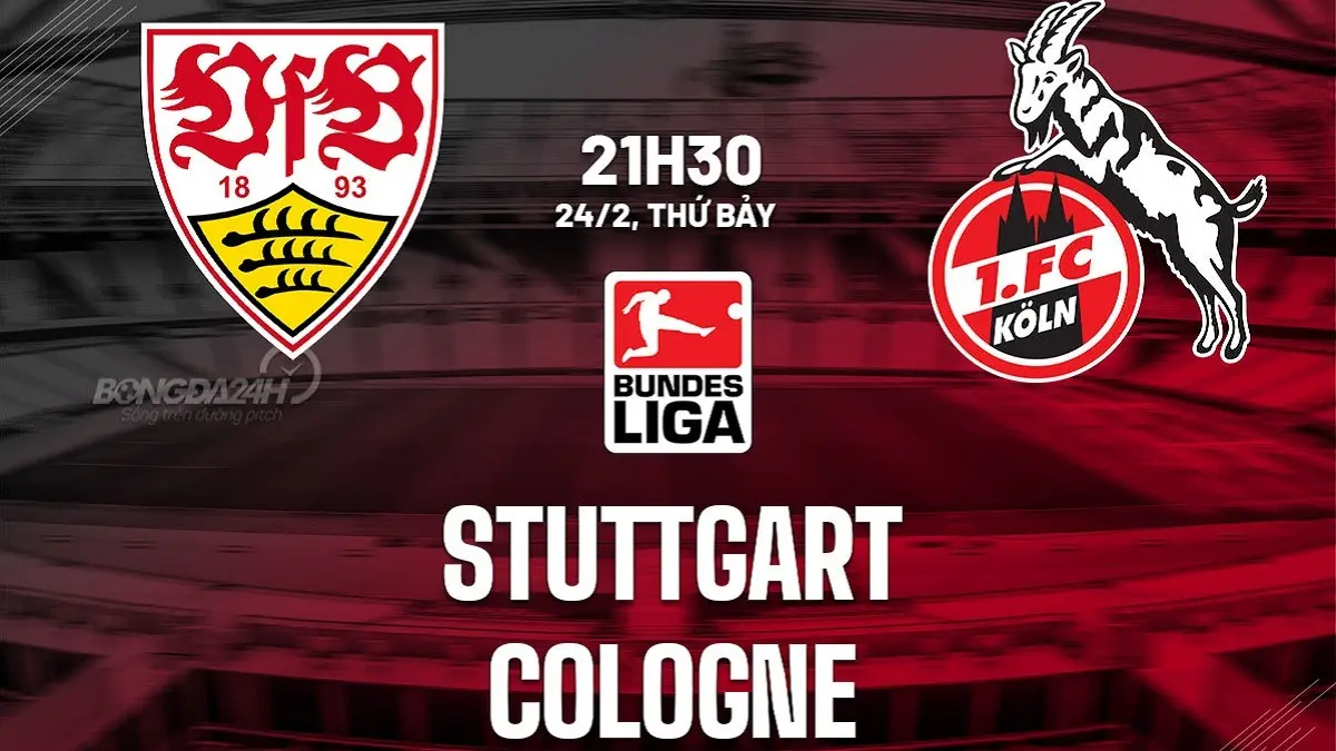 VfB Stuttgart bersiap menjamu FC Koln di Stadion MHPArena pada pekan kedua Bundesliga 2026/2027, Sabtu (5/9/2026) dini hari WIB. (Sumber: bongda24h.vn)
