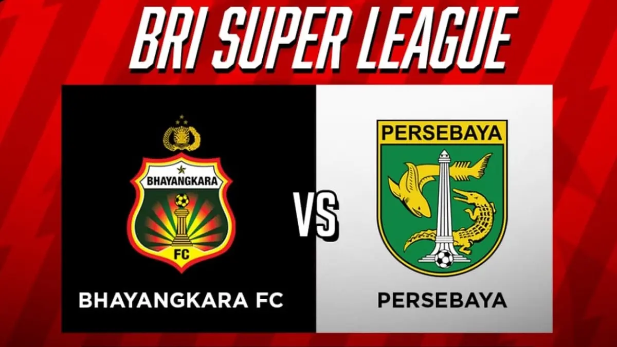Bhayangkara FC bersiap menjamu Persebaya Surabaya di Stadion Sumpah Pemuda pada pekan pertama BRI Super League 2026/2027, Sabtu (5/9/2026) sore WIB. (Sumber: Instagram @warkopbh.sby)  
