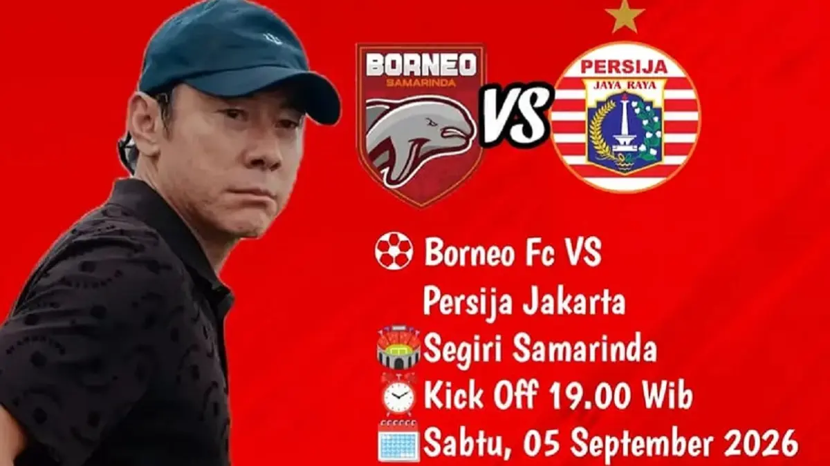 Borneo FC Samarinda akan menjajal kekuatan Persija Jakarta di Stadion Segiri pada pekan pertama BRI Super League 2026/2027, Sabtu (5/9/2026) malam WIB. (Sumber: Instagram @jakmaniaujungkrawang)