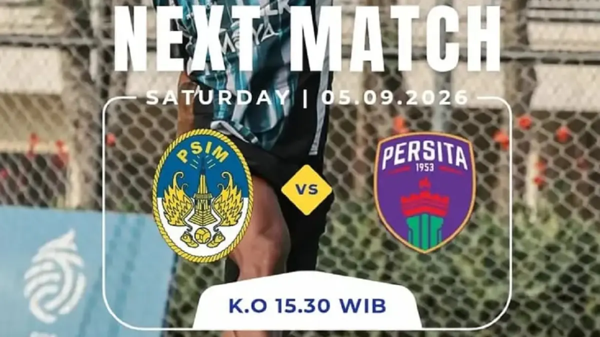 PSIM Yogyakarta akan menjajal kekuatan Persita Tangerang di Stadion Sultan Agung pada pekan pertama BRI Super League 2026/2027, Sabtu (5/9/2026) sore WIB. (Sumber: Instagram @persitafans534) 