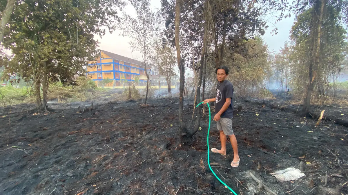 Rusunawa di Kotim sekitarnya terdampak karhutla.(Miftahul Ilma/kaltengpos.jawapos.com)