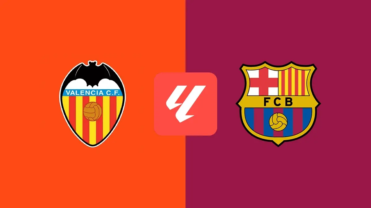 Valencia bersiap menjamu Barcelona di Stadion Mestalla pada pekan keempat La Liga 2026/2027, Minggu (6/9/2026) malam WIB. (Sumber: dazn.com)