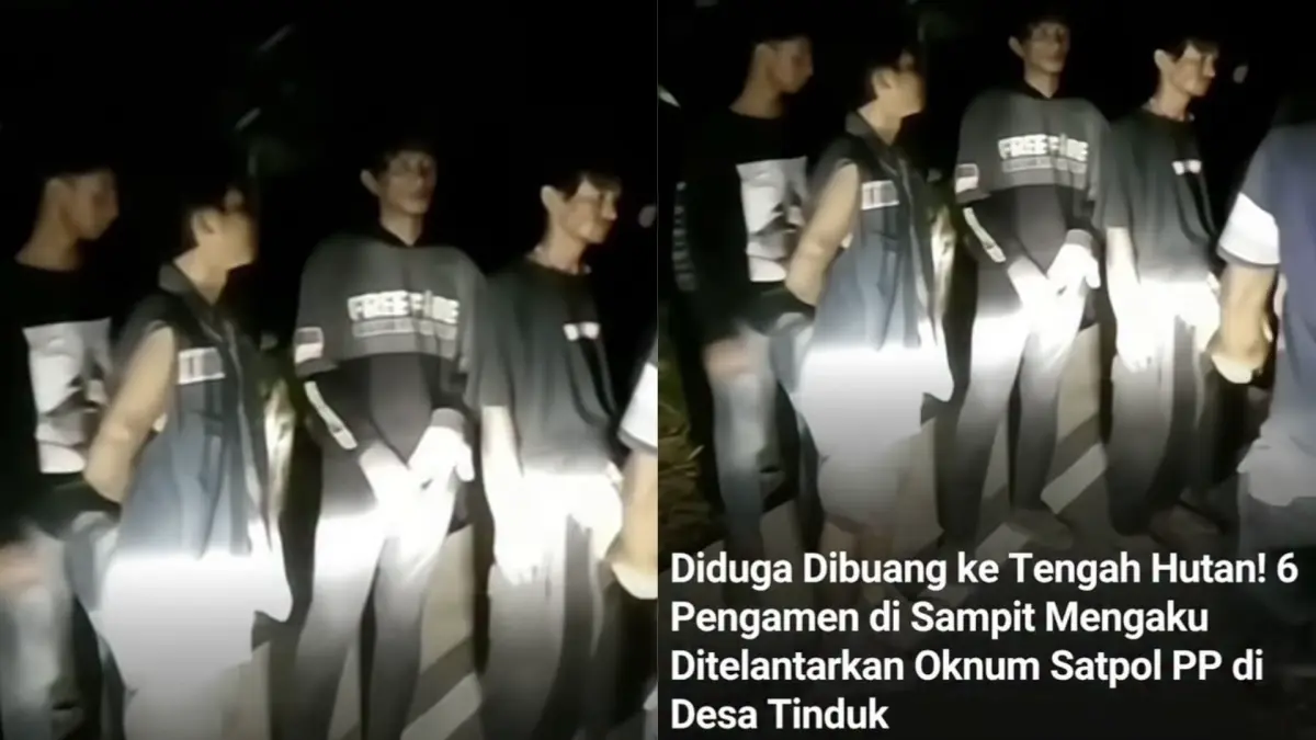 Enam pengamen ditelantarkan.(Screenshoot Sampit24jam)